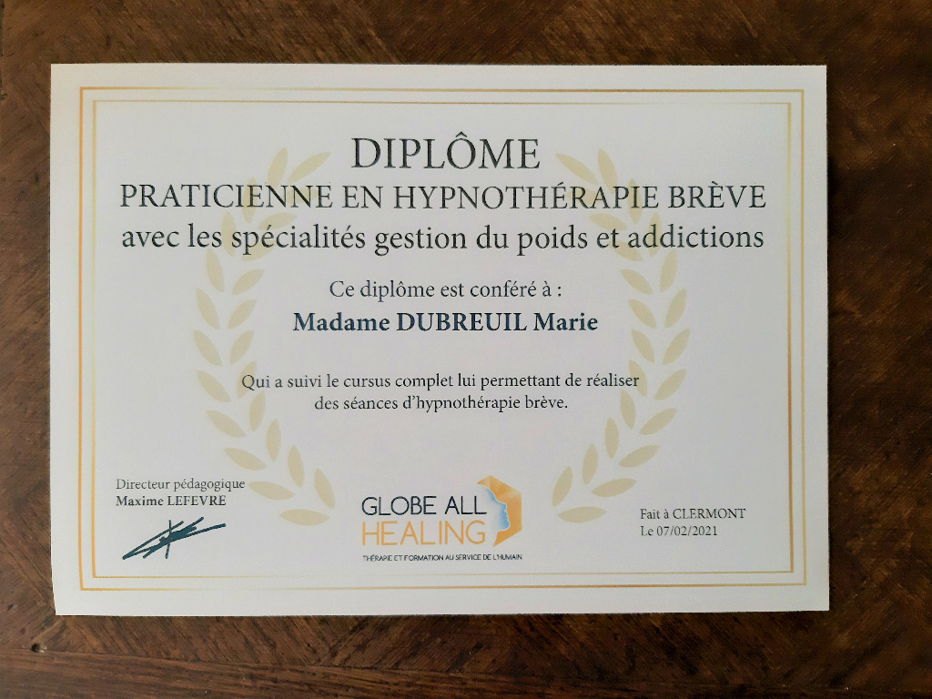 photo diplome Marie Dubreuil