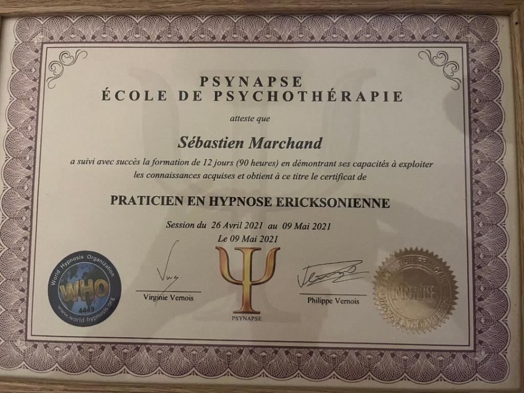 photo diplome Sébastien Marchand