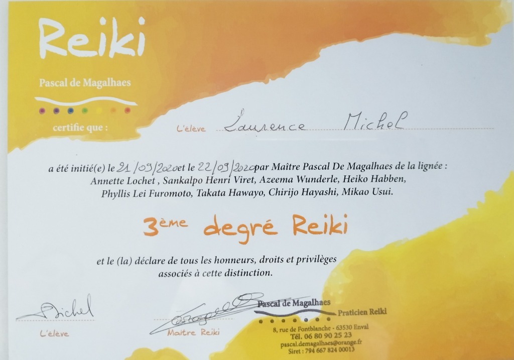 photo diplome Laurence MICHEL