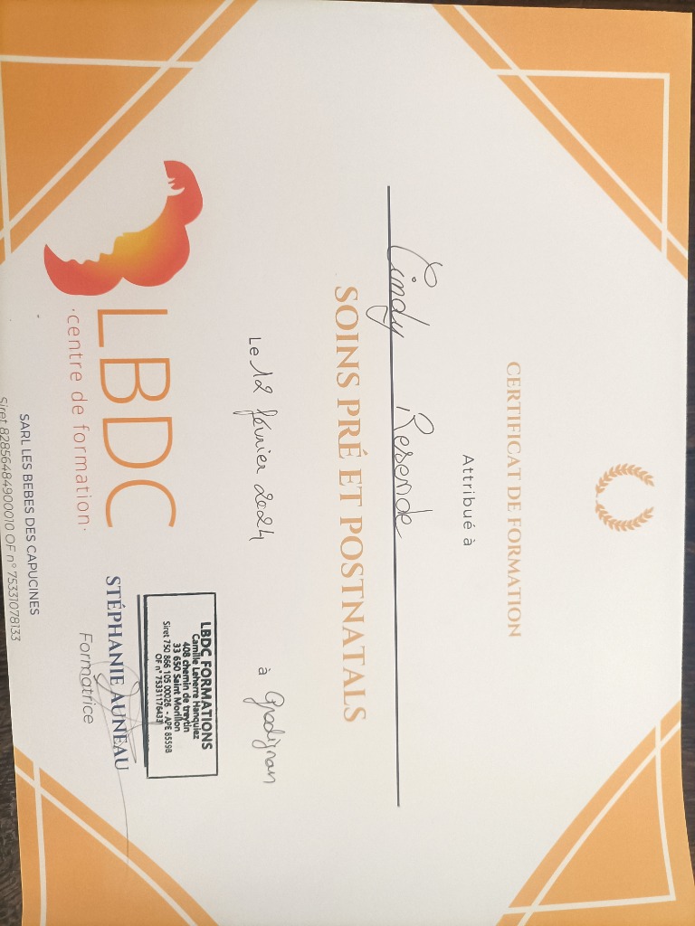 photo diplome Cindy Resende