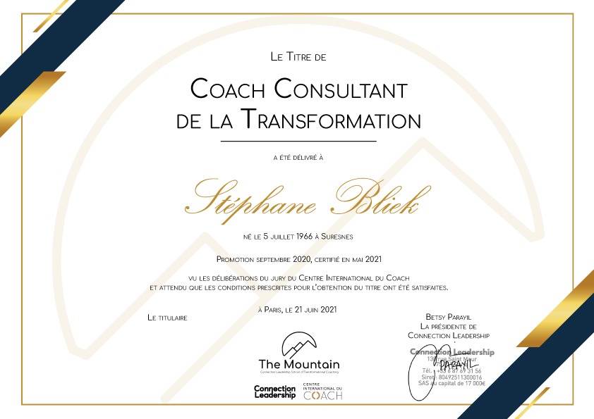 photo diplome Stephane Bliek