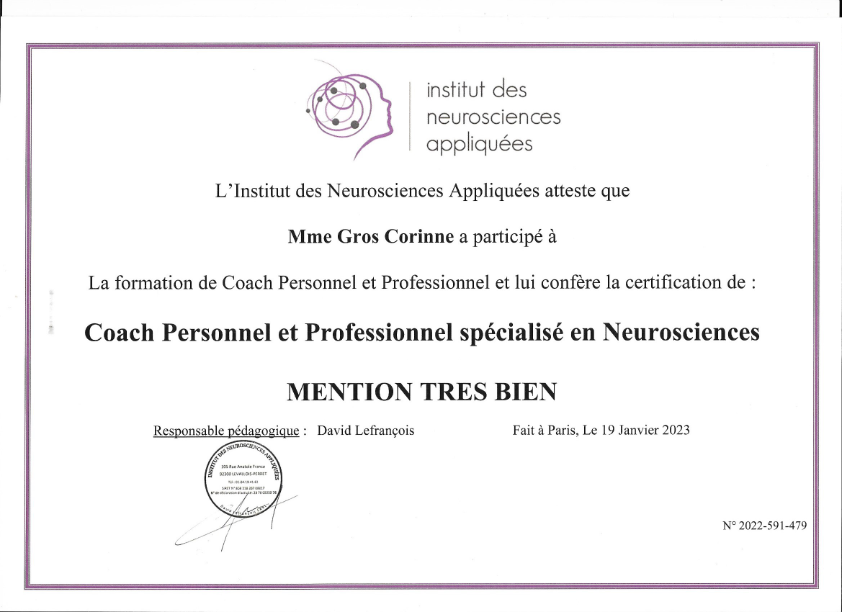 photo diplome Corinne Gros 