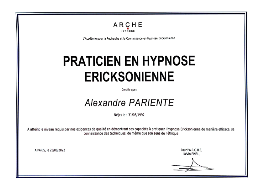 photo diplome Isaac Pariente