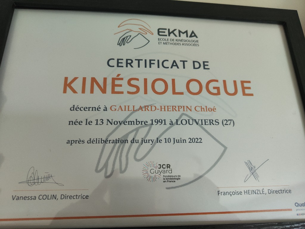 photo diplome Chloe gaillard herpin