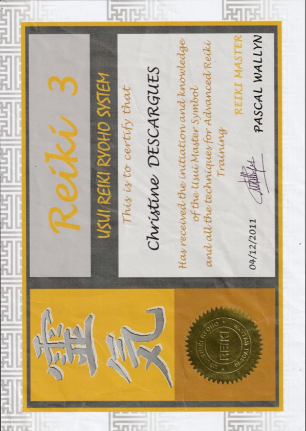 photo diplome Christine Descargues 