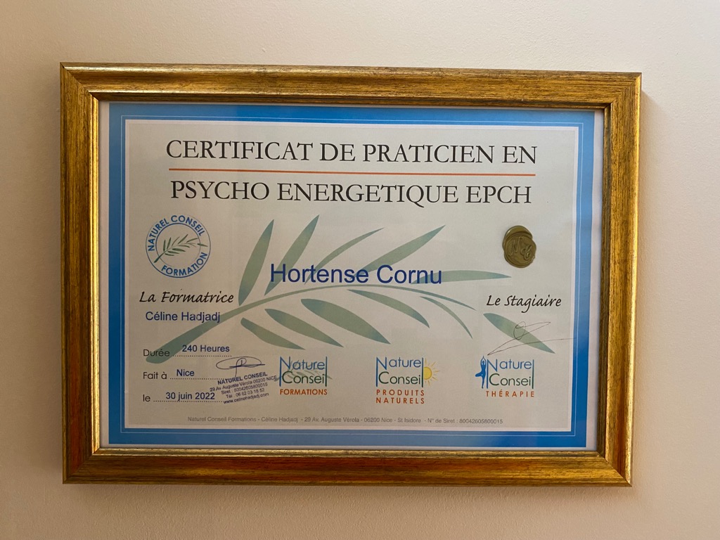 photo diplome Hortense Cornu