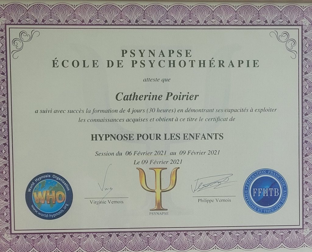 photo diplome Catherine Poirier