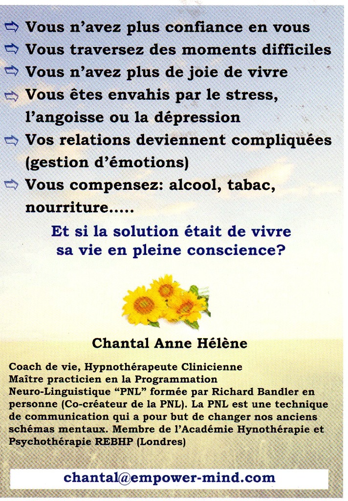 photo activite Chantal HÉLÈNE