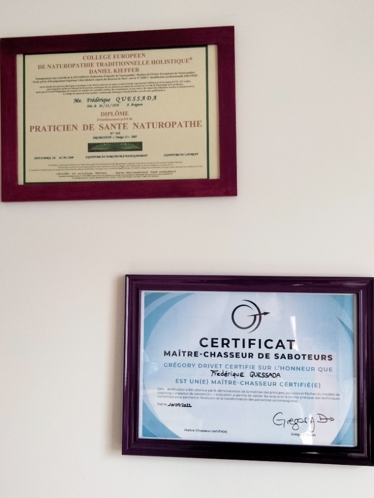 photo diplome Frédérique QUESSADA