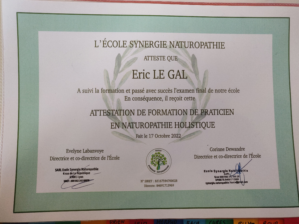 photo diplome Eric Le Gal