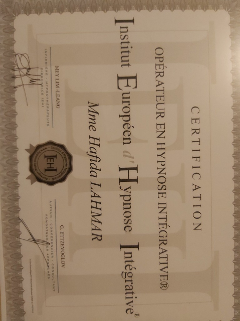 photo diplome Préparation mentale HL