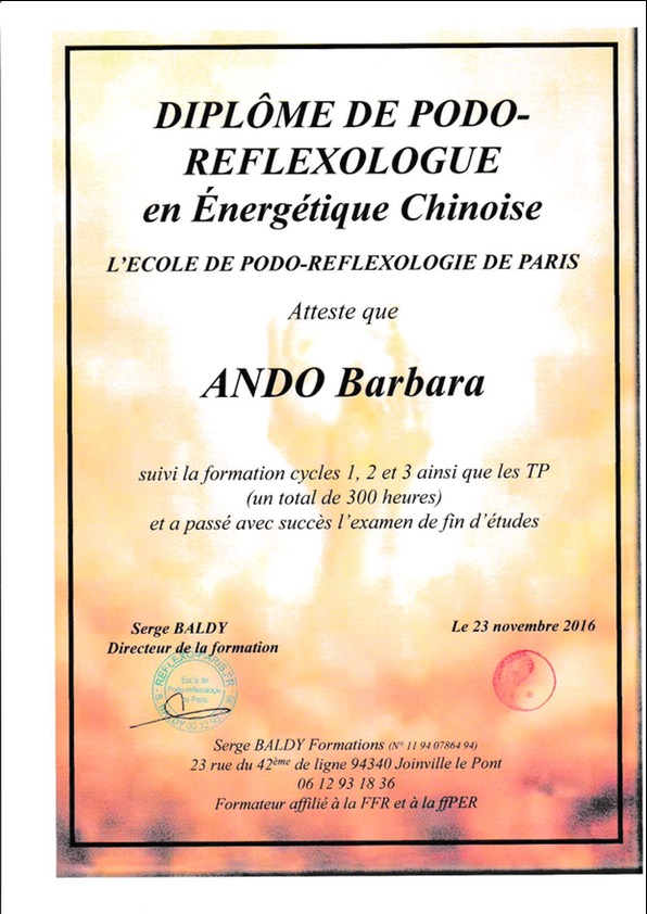 photo diplome Barbara Ando