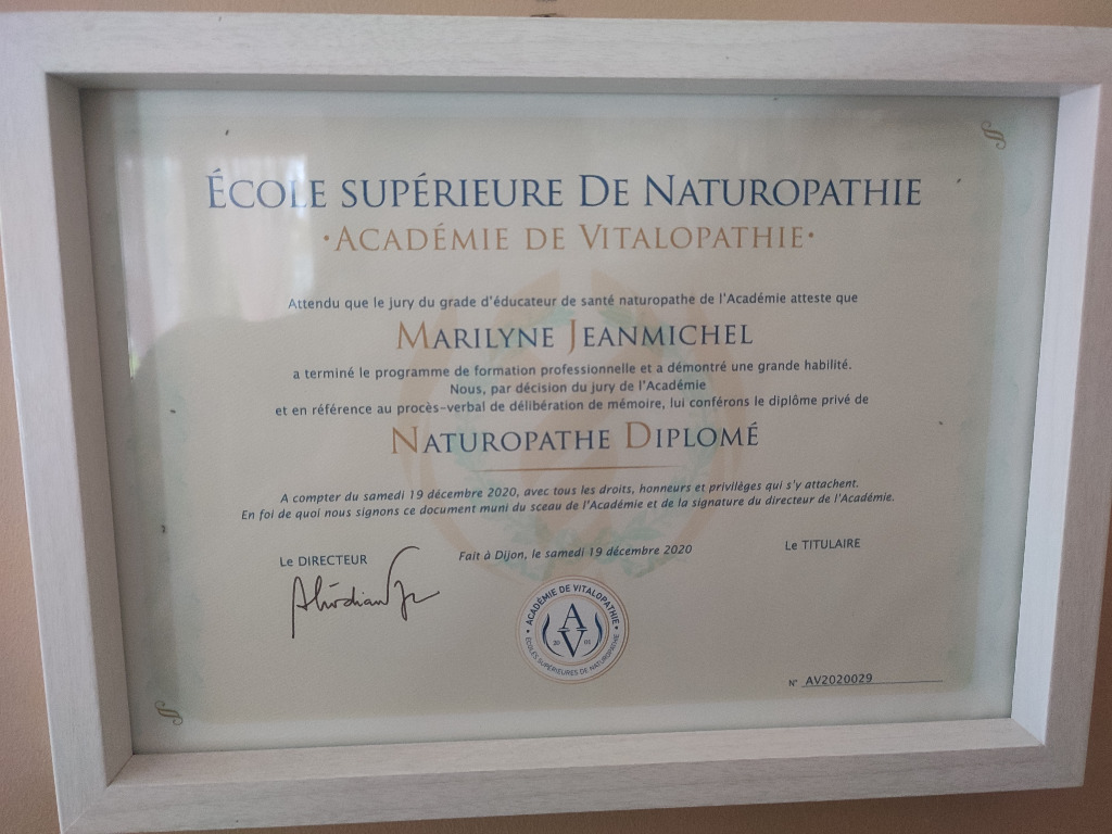 photo diplome Marilyne Jeanmichel