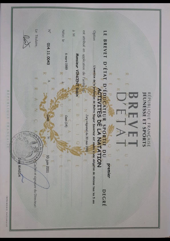 photo diplome Robin Vincent (Corps-Connect)