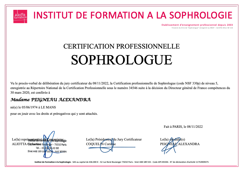 photo diplome Alexandra Peigneau