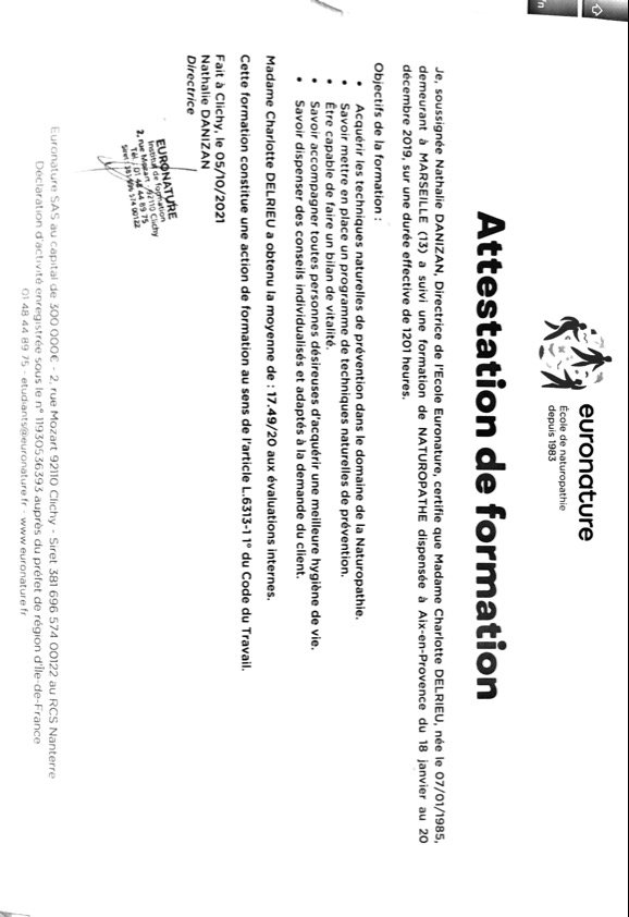 photo diplome Charlotte Delrieu