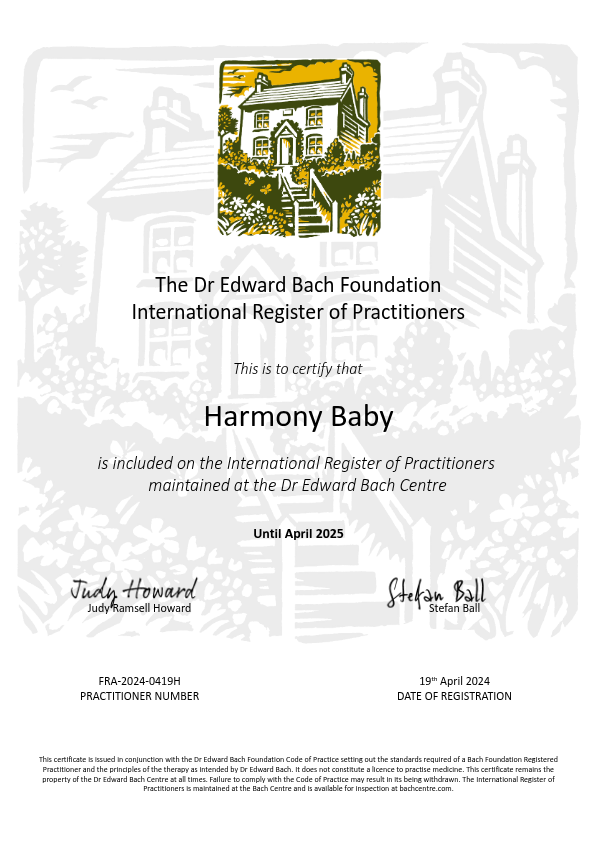 photo diplome Harmony BABY