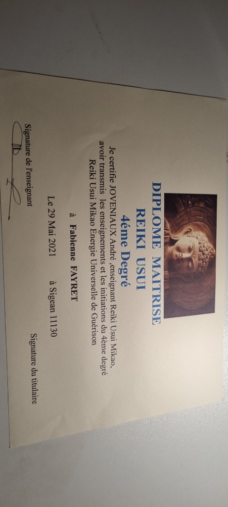 photo diplome Fabienne FAYRET 