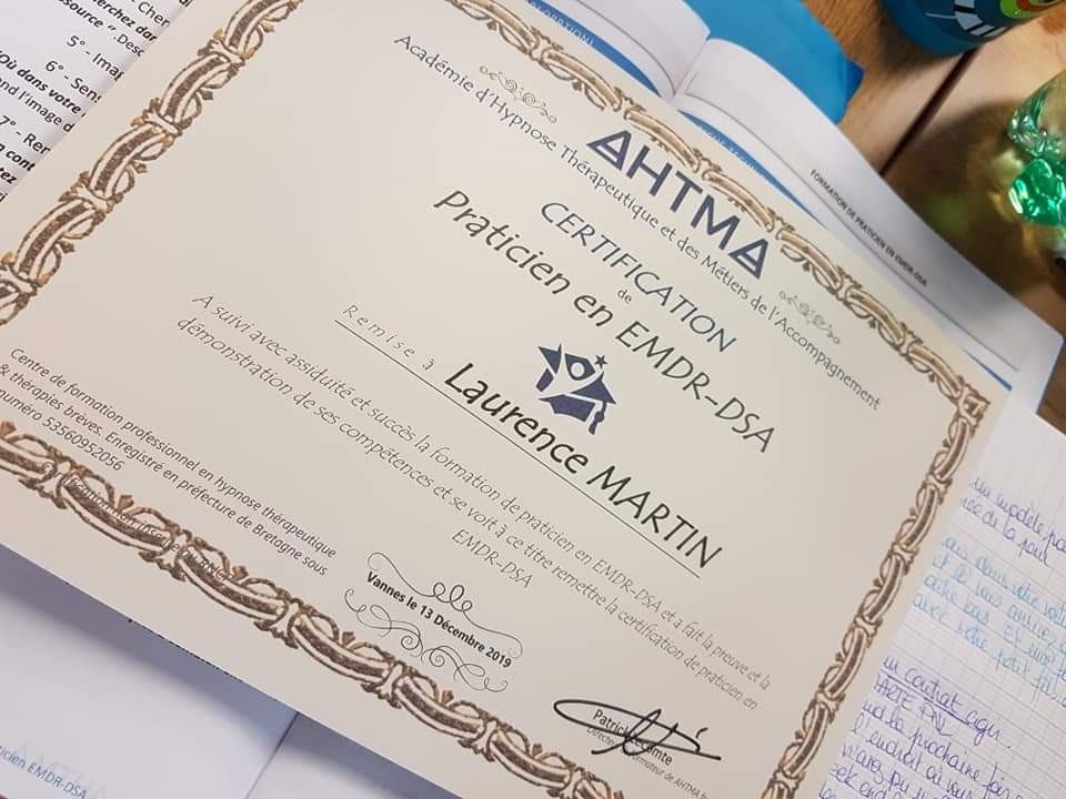photo diplome LAURENCE MARTIN