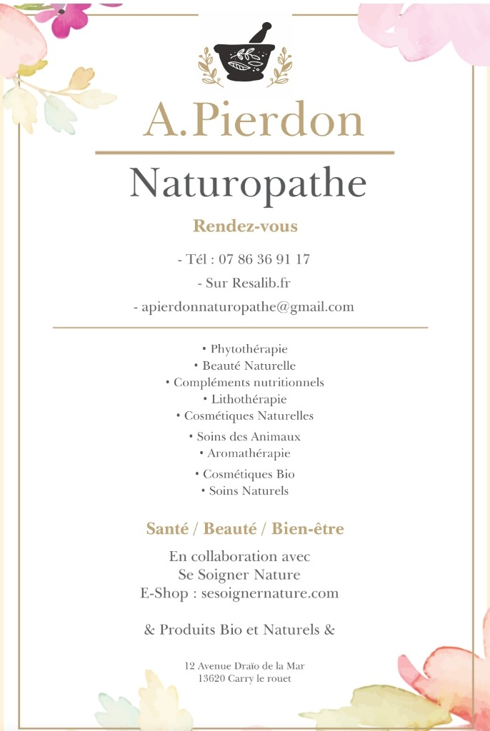 photo diplome A. Pierdon Naturopathe