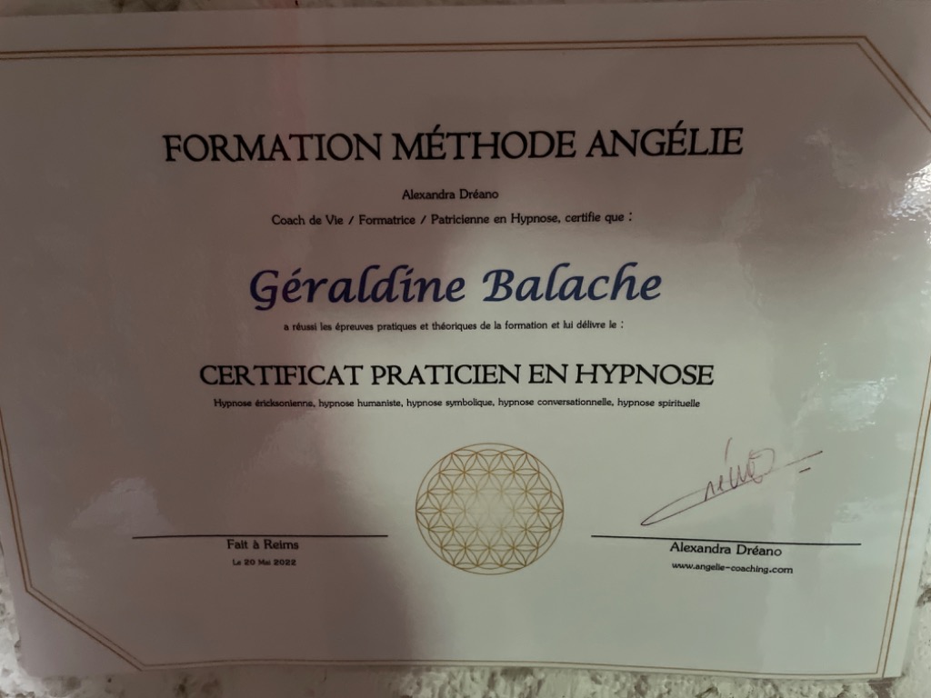 photo diplome Balache Géraldine 