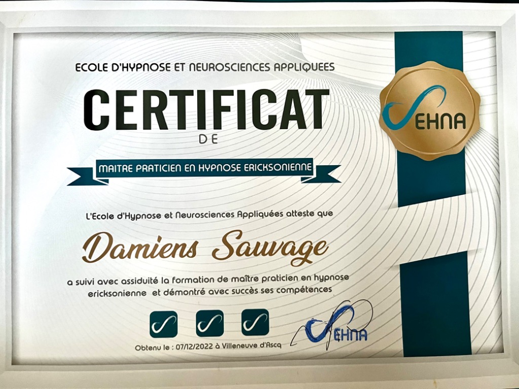 photo diplome Damiens Sauvage