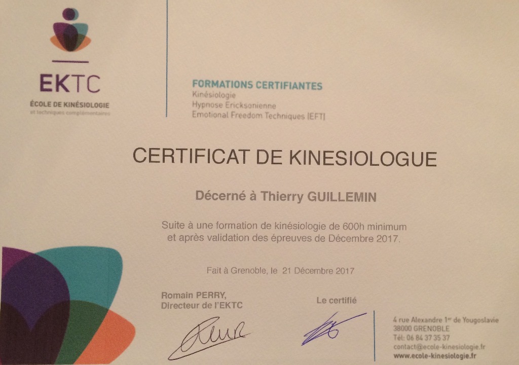 photo diplome Thierry GUILLEMIN