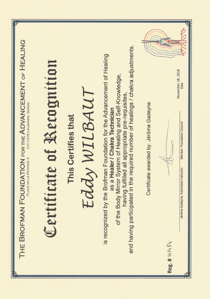 photo diplome Eddy Wilbaut