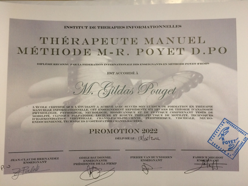 photo diplome Gildas POUGET