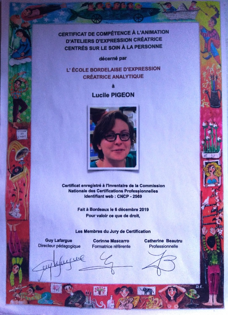 photo diplome Lucile Pigeon 