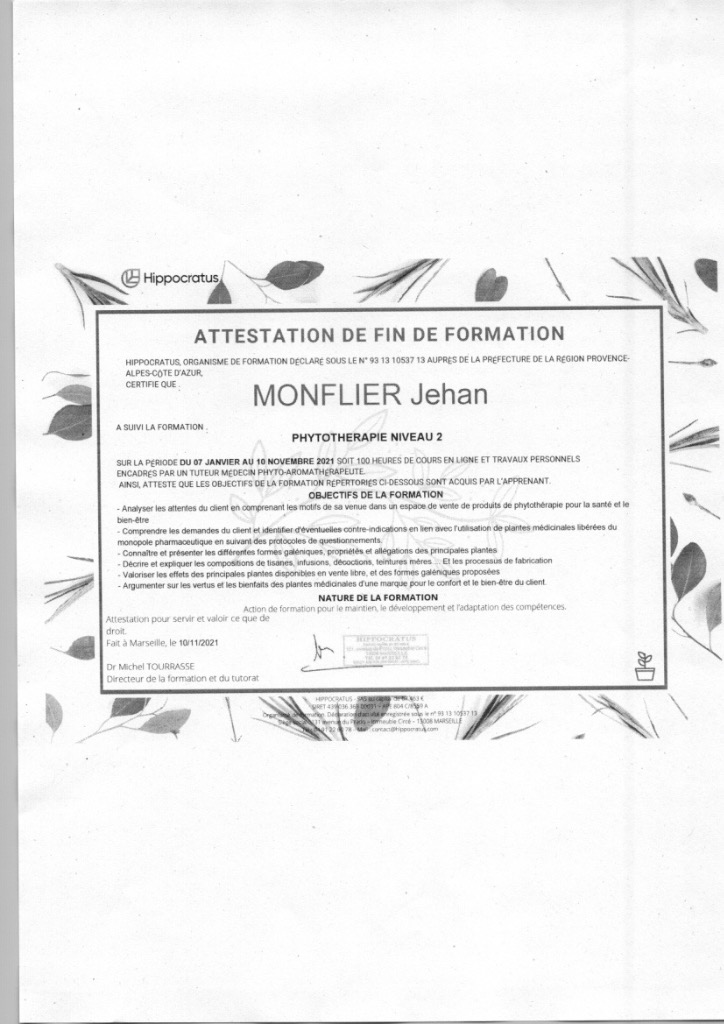 photo diplome Monflier Johan