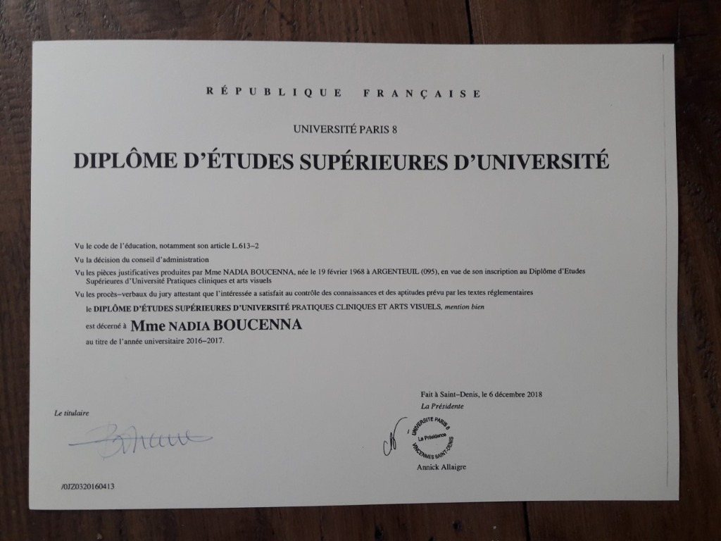 photo seance Nadia Moulin Boucenna