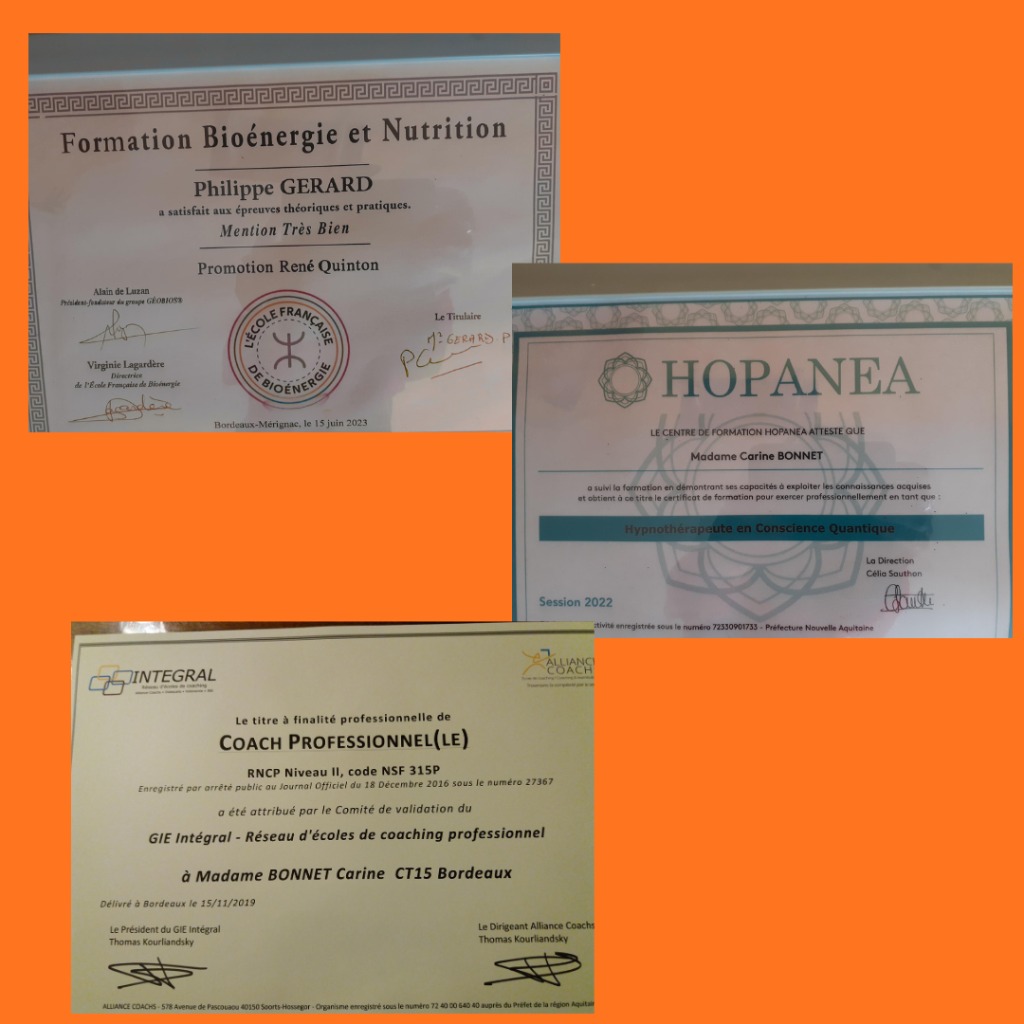 photo diplome Carine BONNET et Philippe GERARD