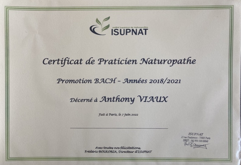 photo diplome Anthony Viaux