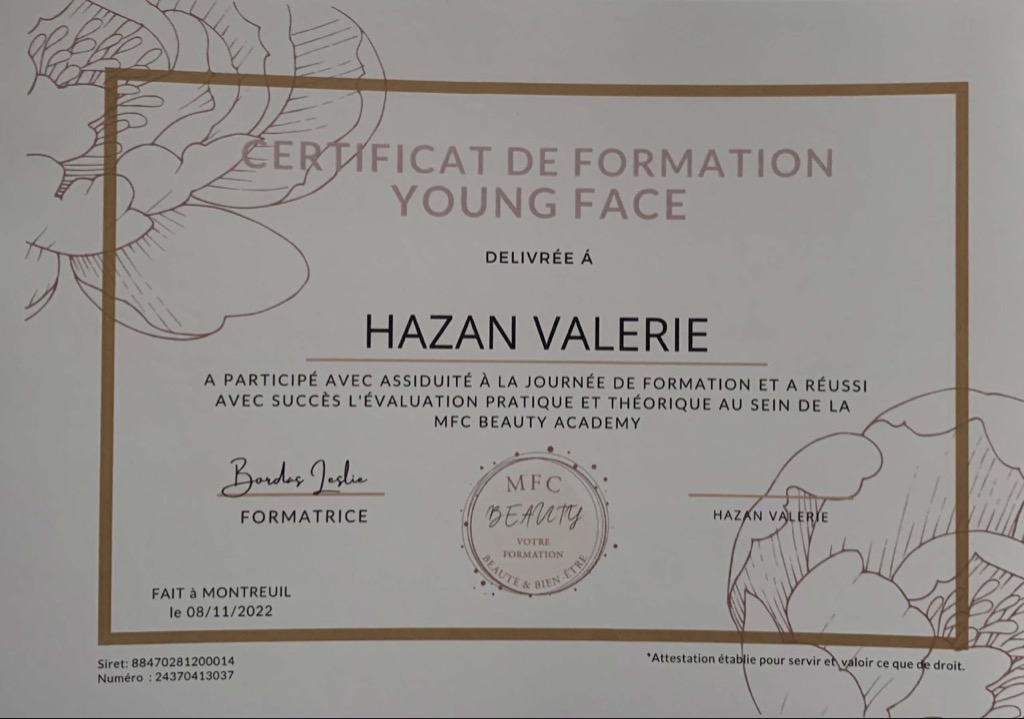 photo diplome Valérie HAZAN