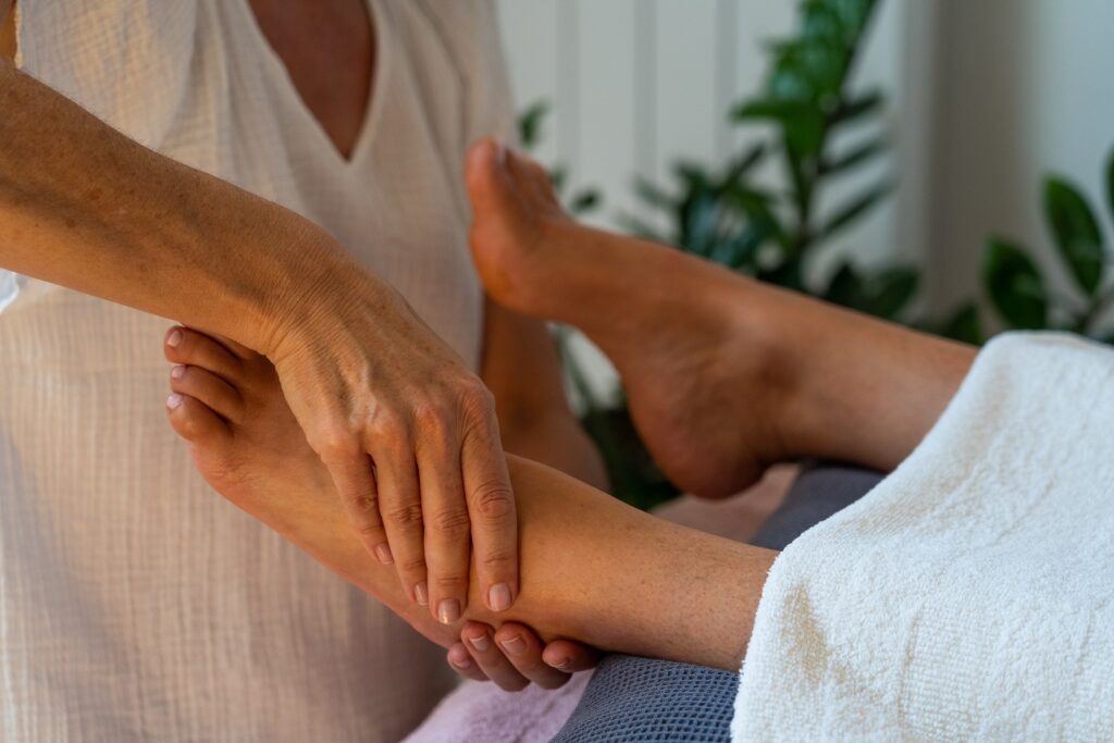 photo seance HORIZON Réflexologie, Claude Huwyler