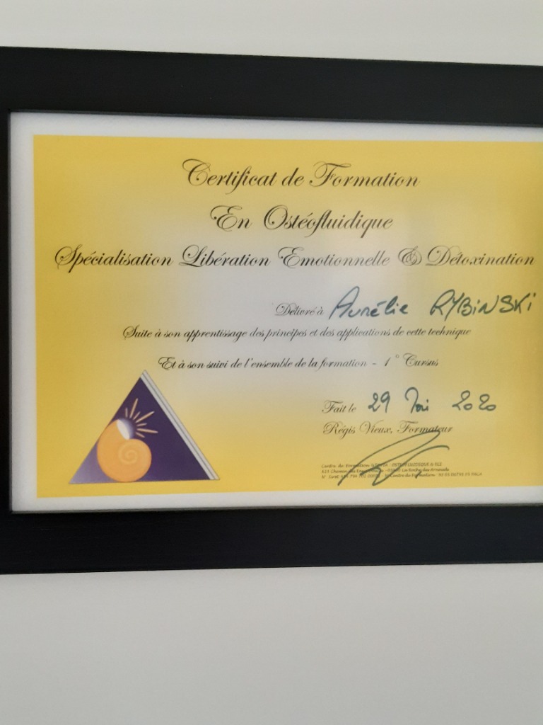 photo diplome Aurélie Rybinski