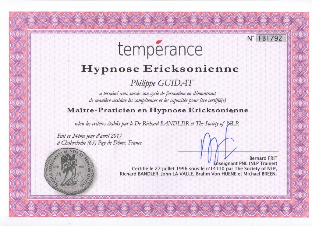 photo diplome Philippe guidat