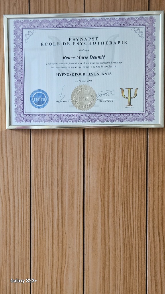 photo diplome Deumié Renée-Marie