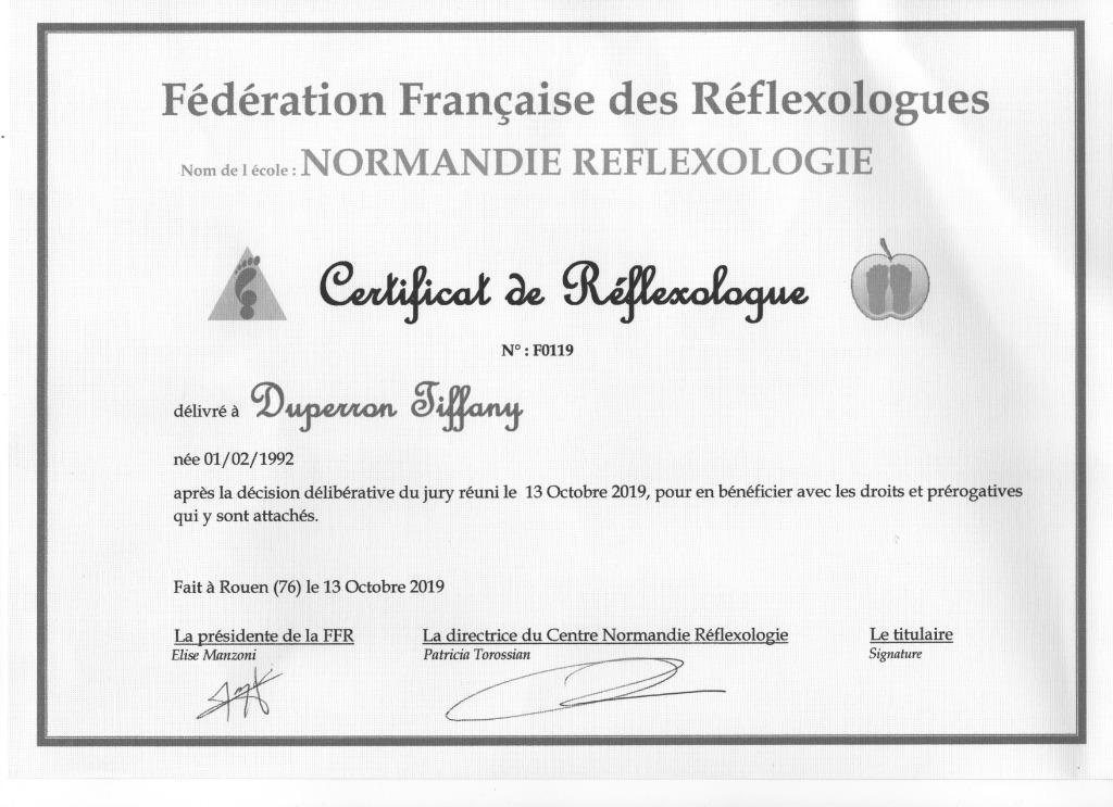 photo diplome Tiffany Duperron 