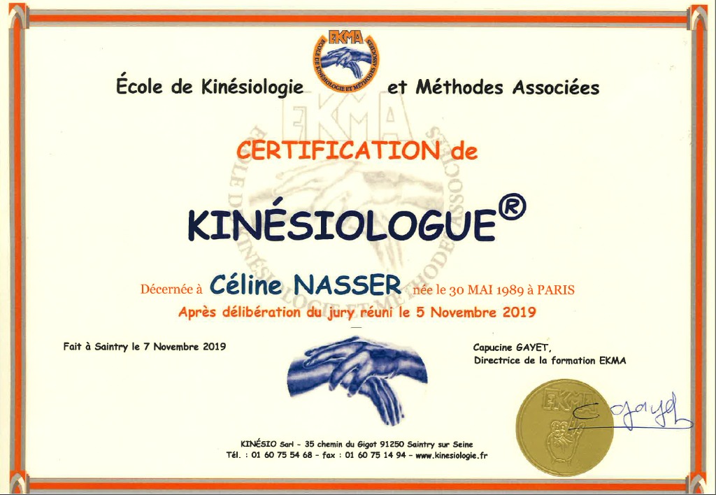 photo diplome Céline NASSER