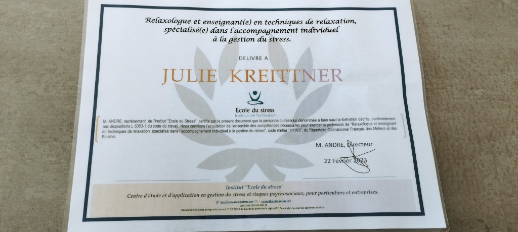 photo diplome Julie Kreittner