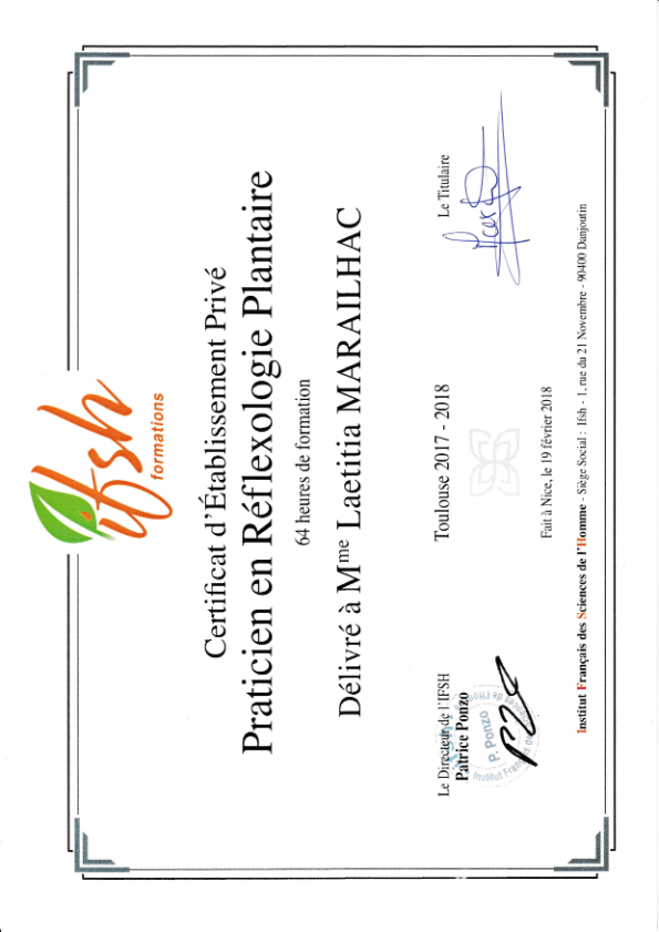photo diplome Laetitia Marailhac