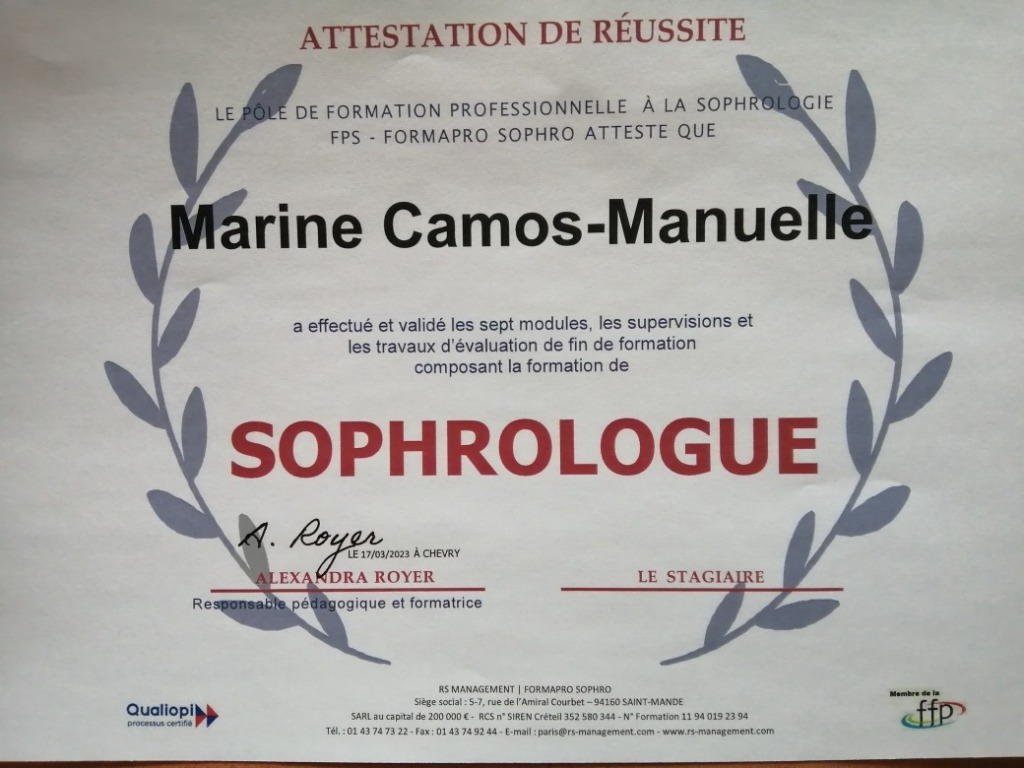 photo diplome Marine Lumi Naissance