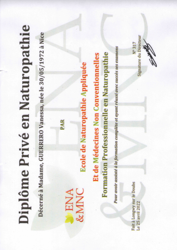 photo diplome La Santé à la Source