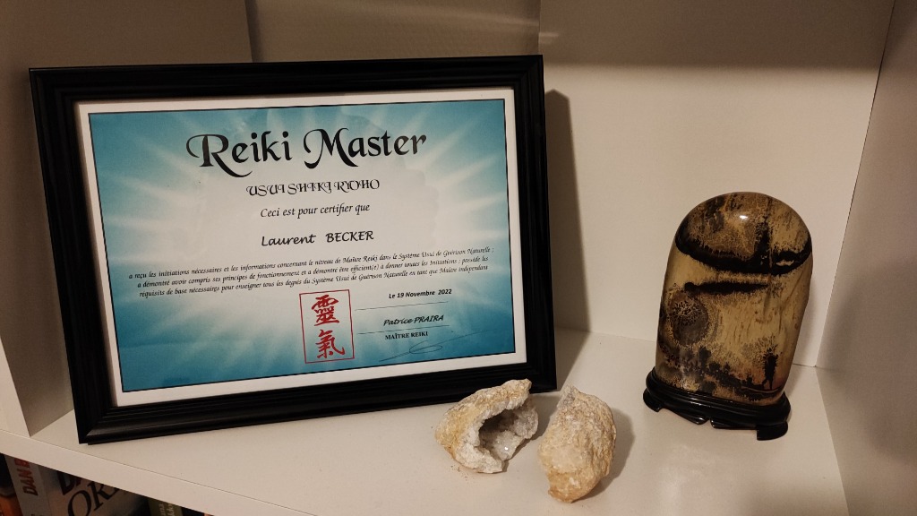 photo diplome Equilibr’Energy-Reiki Laurent BECKER