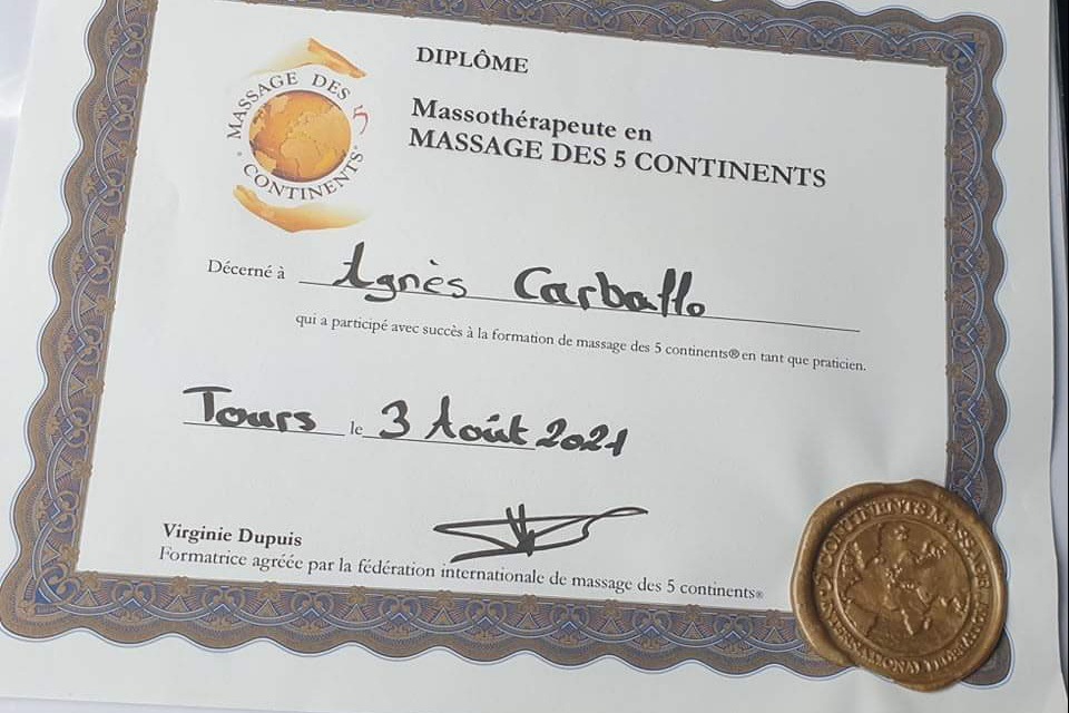 photo diplome Agnès Carballo