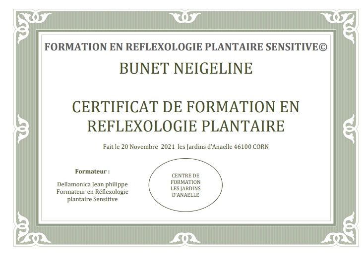 photo diplome Neigeline Bunet