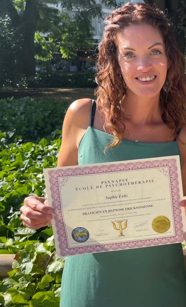 photo diplome Sophie Feltz