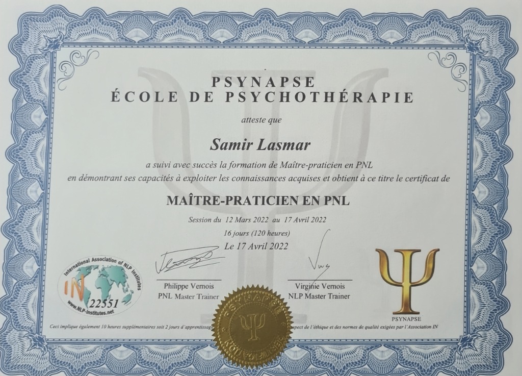 photo diplome Samir lasmar 
